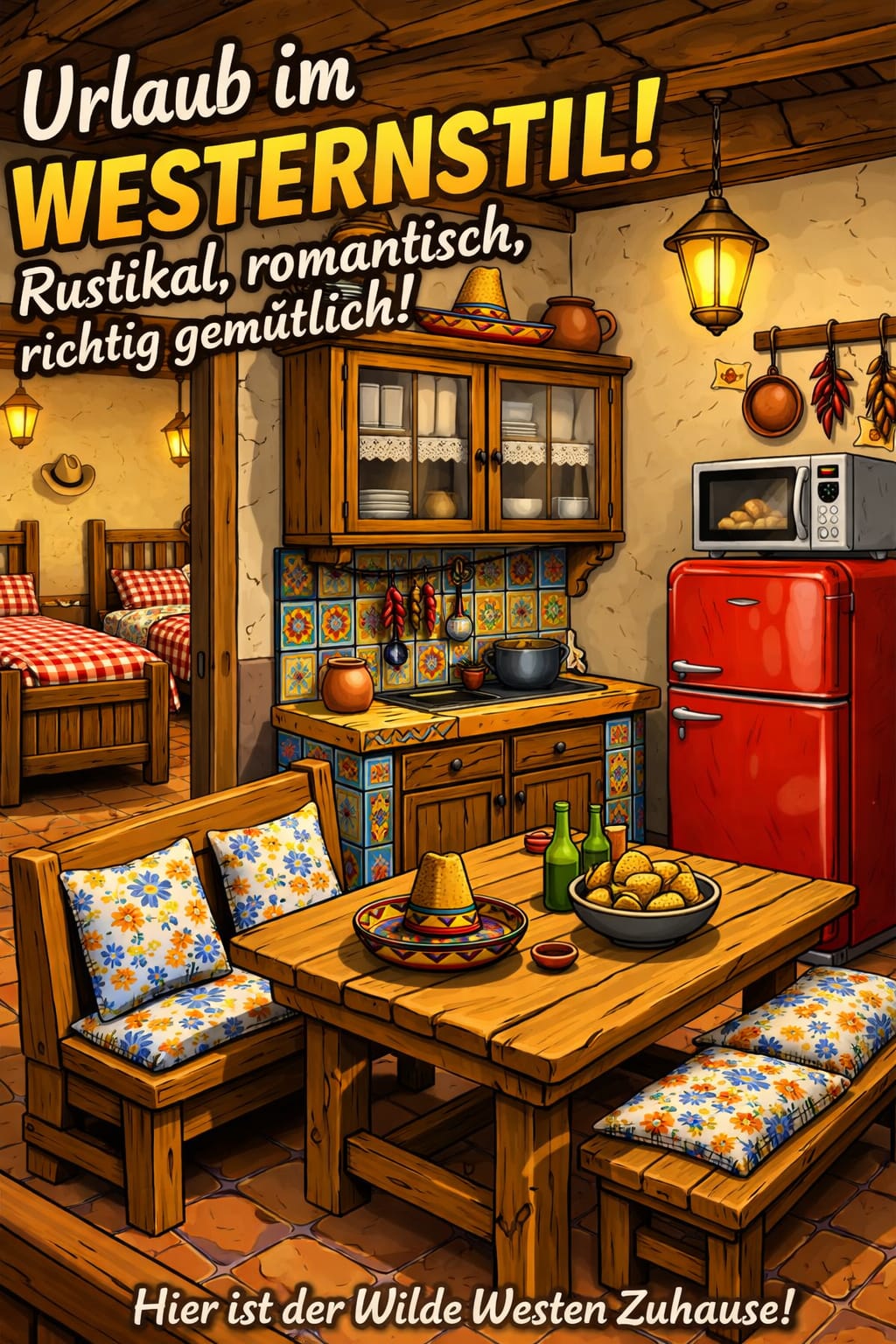 Illustration der Ferienwohnung Western-Wohnung